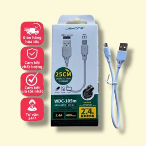 Bộ sạc Hoco C81, đầu ra USB đơn 2.1A Micro